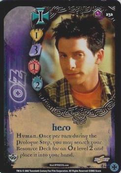 2002 Score Buffy The Vampire Slayer CCG: Class of '99 #232 Oz Front
