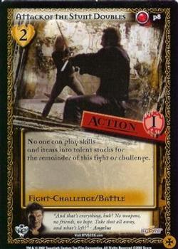 2002 Score Buffy The Vampire Slayer CCG: Angel's Curse - Promo #P8 Attack of the Stunt Doubles Front