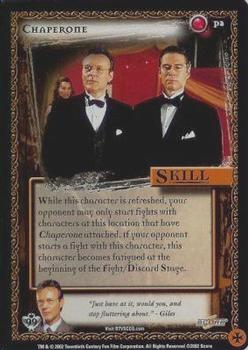 2002 Score Buffy The Vampire Slayer CCG: Class of '99 - Promo #P2 Chaperone Front