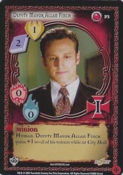 2002 Score Buffy The Vampire Slayer CCG: Class of '99 - Promo #P3 Deputy Mayor Allan Finch Front