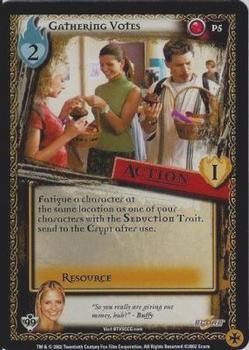2002 Score Buffy The Vampire Slayer CCG: Class of '99 - Promo #P5 Gathering Votes Front