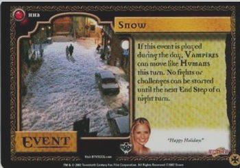 2002 Score Buffy The Vampire Slayer CCG: Class of '99 - Promo #HH2 Snow Front
