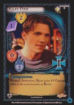 2002 Score Buffy The Vampire Slayer CCG: Class of '99 - Slayer On Campus Preview #6 Riley Finn Front