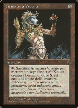 1994 Magic the Gathering The Dark Italian #NNO Armatura Vivente Front