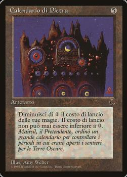 1994 Magic the Gathering The Dark Italian #NNO Calendario di Pietra Front