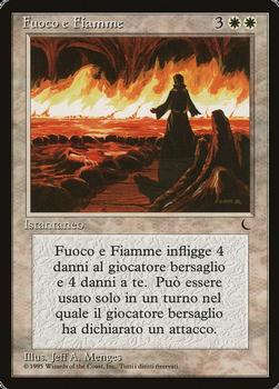 1994 Magic the Gathering The Dark Italian #NNO Fuoco e Fiamme Front