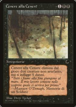 1994 Magic the Gathering The Dark Italian #NNO Cenere alla Cenere Front