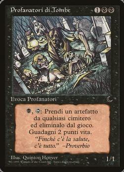 1994 Magic the Gathering The Dark Italian #NNO Profanatori di Tombe Front