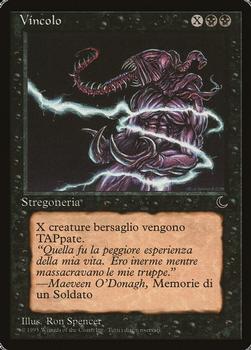 1994 Magic the Gathering The Dark Italian #NNO Vincolo Front