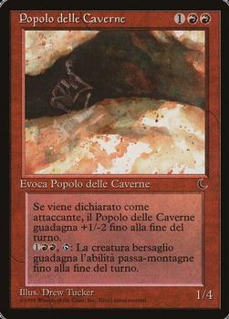 1994 Magic the Gathering The Dark Italian #NNO Popolo delle Caverne Front