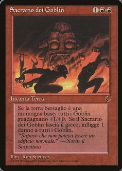 1994 Magic the Gathering The Dark Italian #NNO Sacrario dei Goblin Front