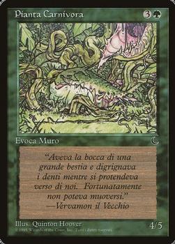 1994 Magic the Gathering The Dark Italian #NNO Pianta Carnivora Front