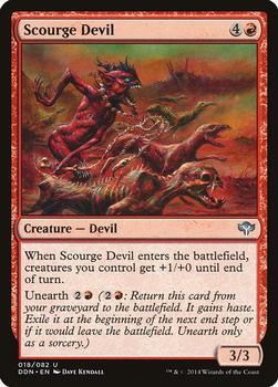 2014 Magic the Gathering Duel Decks: Speed vs. Cunning #18 Scourge Devil Front
