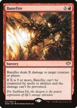 2014 Magic the Gathering Duel Decks: Speed vs. Cunning #31 Banefire Front