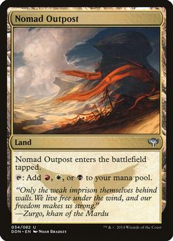 2014 Magic the Gathering Duel Decks: Speed vs. Cunning #34 Nomad Outpost Front