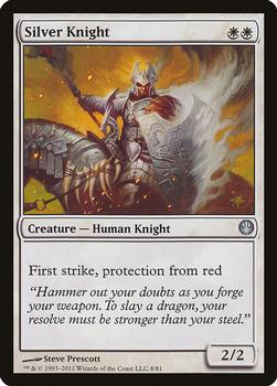 2011 Magic the Gathering Duel Decks: Knights vs. Dragons #8 Silver Knight Front