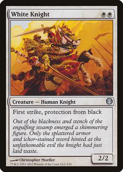 2011 Magic the Gathering Duel Decks: Knights vs. Dragons #9 White Knight Front