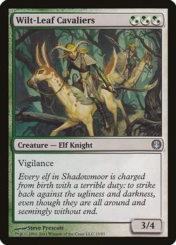 2011 Magic the Gathering Duel Decks: Knights vs. Dragons #15 Wilt-Leaf Cavaliers Front