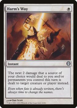 2011 Magic the Gathering Duel Decks: Knights vs. Dragons #23 Harm's Way Front