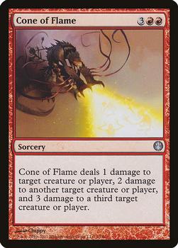 2011 Magic the Gathering Duel Decks: Knights vs. Dragons #75 Cone of Flame Front