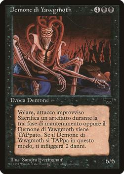 1995 Magic the Gathering Rinascimento Italian #NNO Demone di Yawgmoth Front