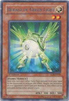 2006 Yu-Gi-Oh! Enemy of Justice 1st Edition #EOJ-EN018 Herald of Green Light Front