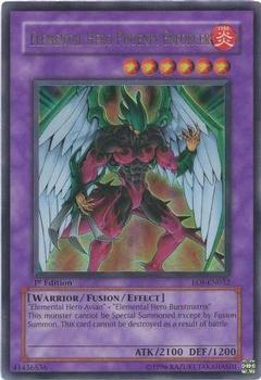 2006 Yu-Gi-Oh! Enemy of Justice 1st Edition #EOJ-EN032 Elemental HERO Phoenix Enforcer Front