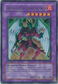 2006 Yu-Gi-Oh! Enemy of Justice 1st Edition #EOJ-EN032u Elemental HERO Phoenix Enforcer Front