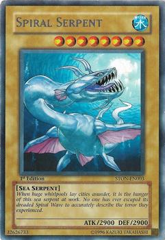 2007 Yu-Gi-Oh! Strike of Neos 1st Edition #STON-EN003 Spiral Serpent Front