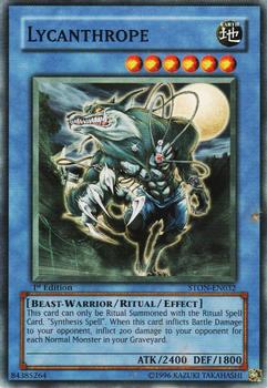 2007 Yu-Gi-Oh! Strike of Neos 1st Edition #STON-EN032 Lycanthrope Front