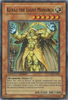 2008 Yu-Gi-Oh! Light of Destruction #LODT-ENSE1 Kuraz The Light Monarch Front