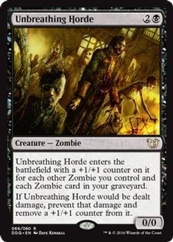 2016 Magic the Gathering Duel Decks: Blessed vs. Cursed #66 Unbreathing Horde Front
