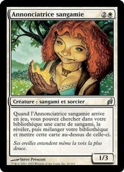 2007 Magic the Gathering Lorwyn French #26 Annonciatrice sangamie Front