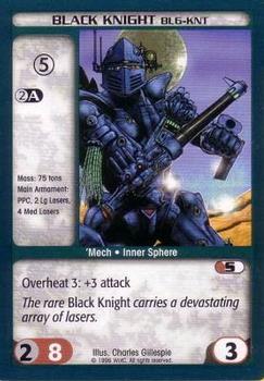1996 Battletech Unlimited (Core) #NNO Black Knight (BL6-KNT) Front