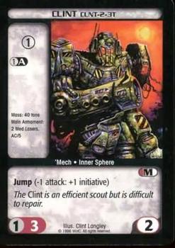 1996 Battletech Limited (Core) #NNO Clint (CLNT-2-3T) Front