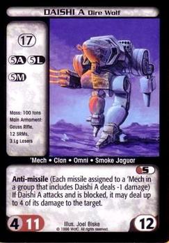 1996 Battletech Limited (Core) #NNO Daishi A (Dire Wolf) Front