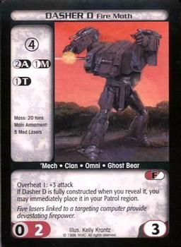 1996 Battletech Limited (Core) #NNO Dasher D (Fire Moth) Front