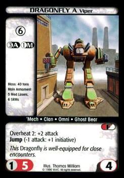1996 Battletech Limited (Core) #NNO Dragonfly A (Viper) Front
