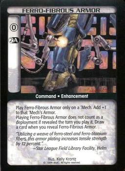 1996 Battletech Limited (Core) #NNO Ferro-Fibrous Armor Front