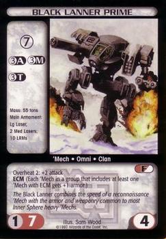 1997 Battletech Mechwarrior #NNO Black Lanner Prime Front