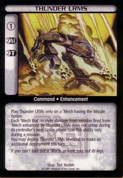 1997 Battletech Mechwarrior #NNO Thunder LRMs Front