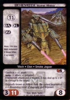 1997 Battletech Mercenaries #NNO Behemoth (Stone Rhino) Front
