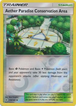 2017 Pokemon Sun & Moon Guardians Rising - Reverse-Holos #116/145 Aether Paradise Conservation Area Front