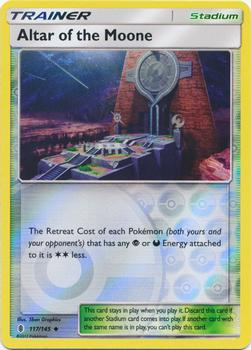 2017 Pokemon Sun & Moon Guardians Rising - Reverse-Holos #117/145 Altar of the Moone Front