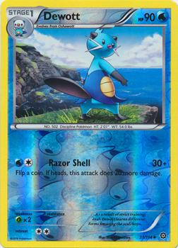 2016 Pokemon XY Steam Siege - Reverse Holos #31/114 Dewott Front