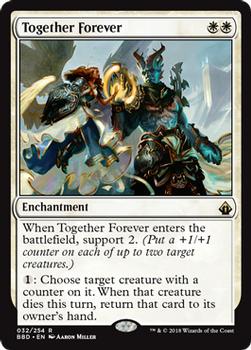 2018 Magic the Gathering Battlebond #32 Together Forever Front