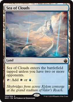 2018 Magic the Gathering Battlebond #84 Sea of Clouds Front
