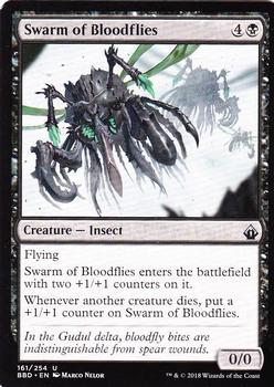 2018 Magic the Gathering Battlebond #161 Swarm of Bloodflies Front
