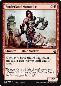 2018 Magic the Gathering Battlebond #170 Borderland Marauder Front