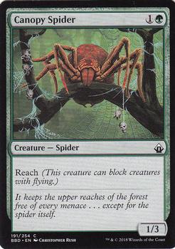 2018 Magic the Gathering Battlebond #191 Canopy Spider Front